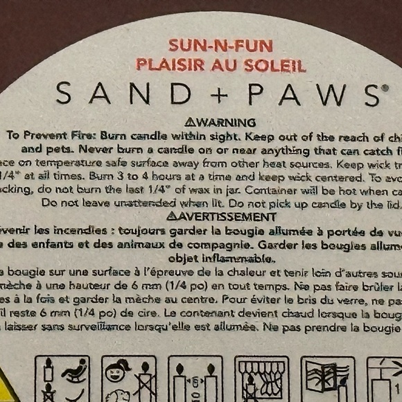 Sand + Paws Candle Neutralizes Pet Odor w/Essential Oils My Dog - Picture 8 of 8